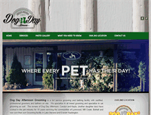 Tablet Screenshot of dogdayafternoongrooming.com